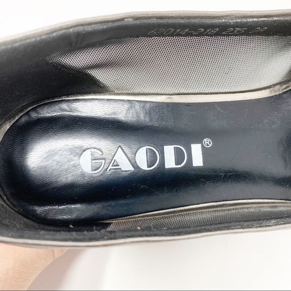 Gaodi Vintage Metallic Silver Block Heels Size 7 - Picture 5 of 10